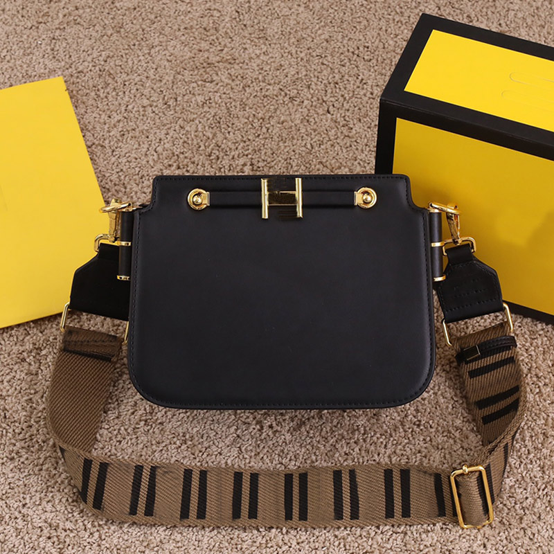 

Crossbody Bag Women Organ Bag Chain Handbag Clip Handbags Canvas Letter Shoulder Strap Genuine Leather Purse Internal Compartment, With box