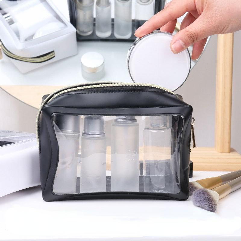 

Cosmetic Bags & Cases Women's Bag Female Portable Travel Waterproof Large Capacity Storage Box Fashion Makeup Toiletry OrganizerCosmetic, Black