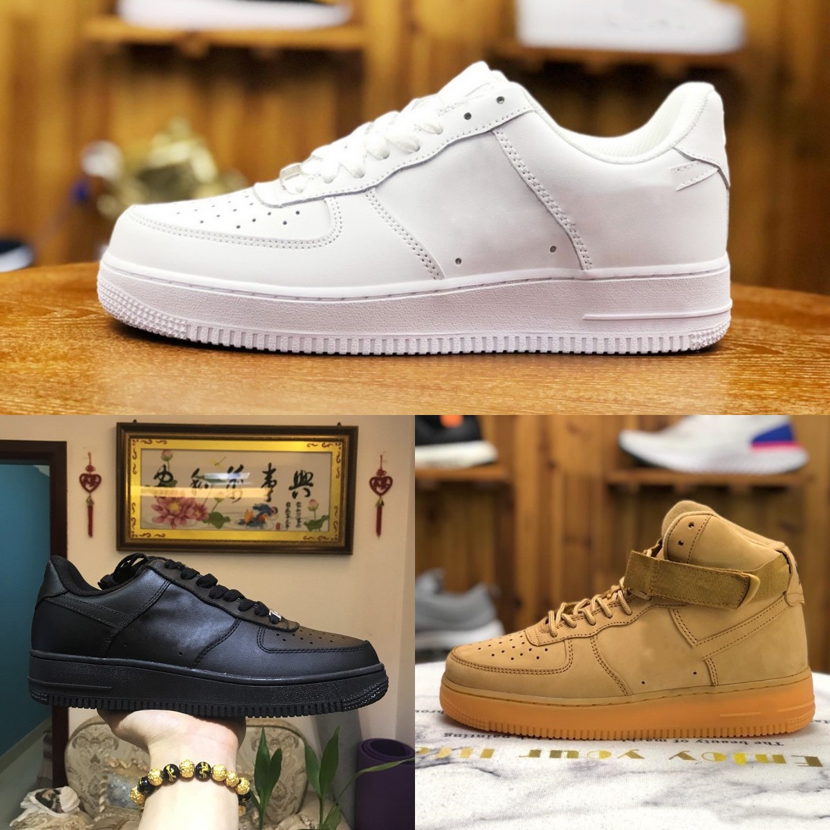 

Wholesale 2022 New Designers Outdoor Men Low Skateboard Shoes Discount FOrCEs One Unisex 1 07 Knit High Women All White Black Wheat Airs Running Sports Sneakers H558, Please contact us