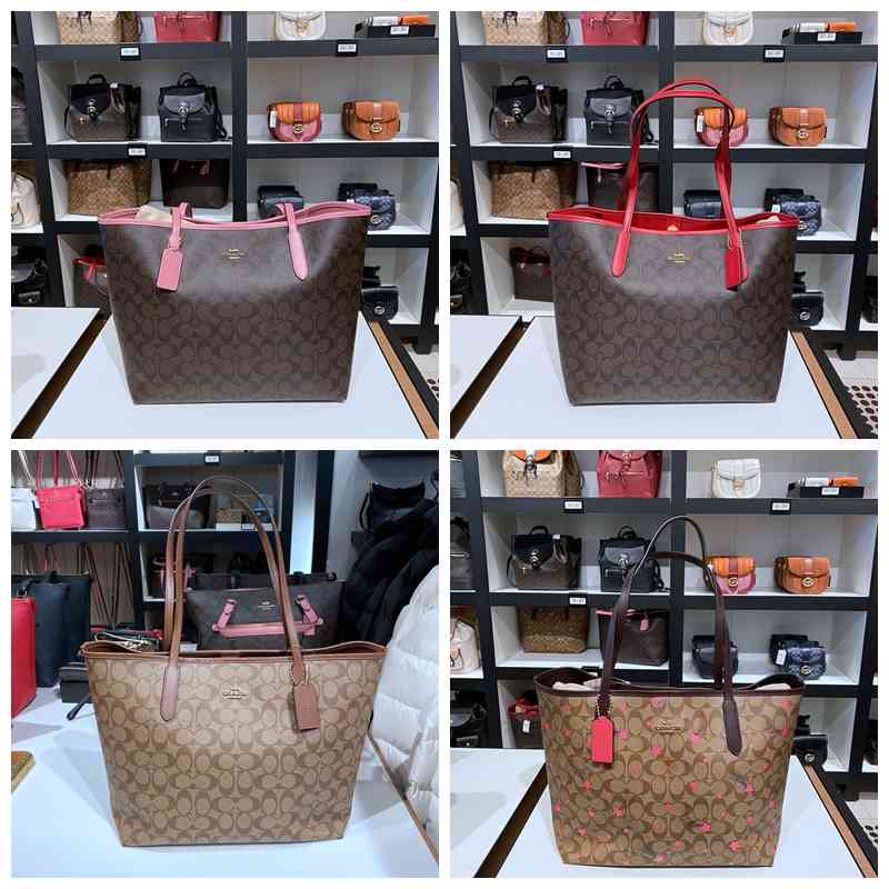 

Coch Handbags Now we old flower Tote open buckle bag 64315696 in the, 1.5696 imdqc shallow khaki logo