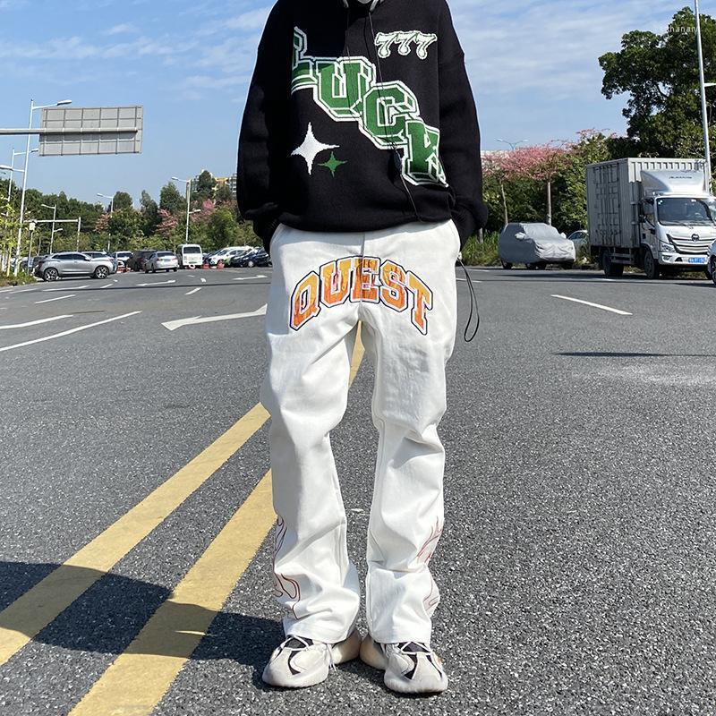 

Men's Jeans Embroidery Hip Hop Loose Baggy For Man Skateboard Denim Pants High Street Dance Rap Male Black TrousersMen's Bert22