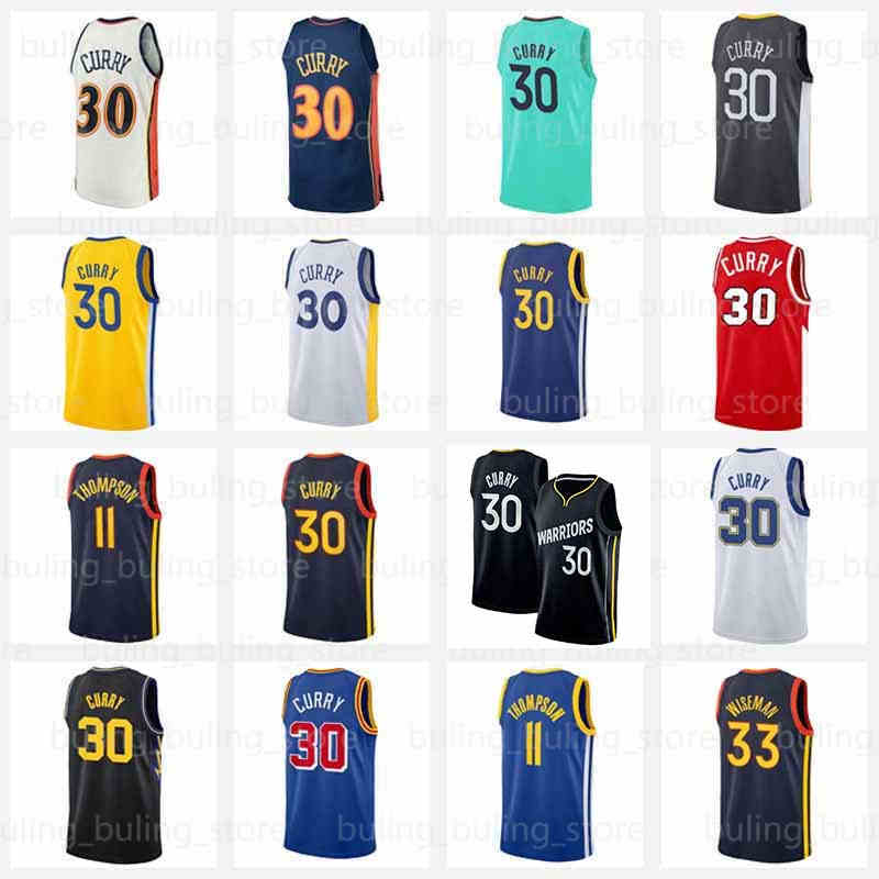 

Stephen Curry Basketball Jerseys 30 11 Golden State''Warriors''Jersey Klay Thompson MVP Blue White Black James Wiseman Mens 33 Davidson Wildcat College 2022, Ncaa