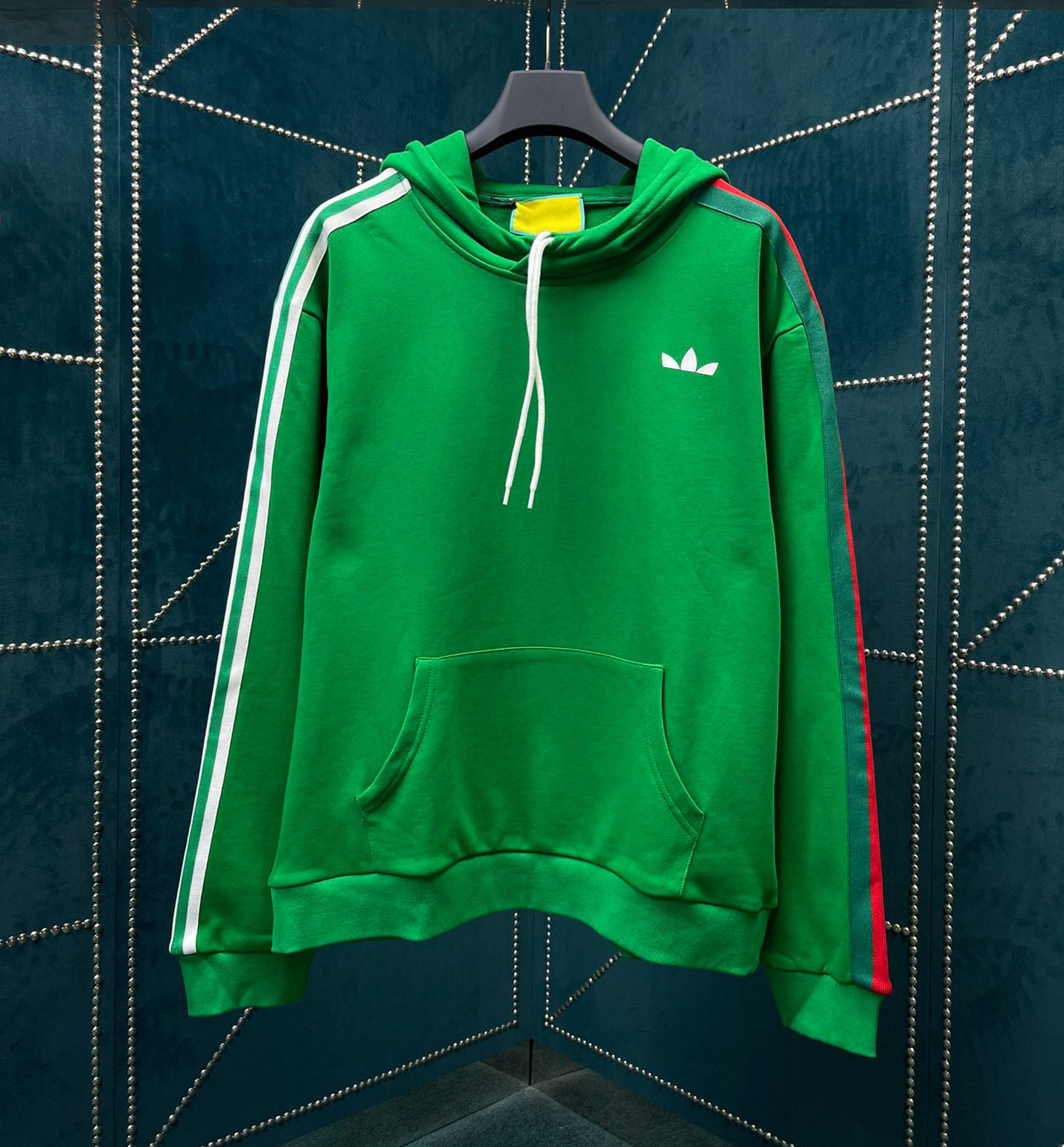 

New AOP jacquard letter knitted sweater in autumn / winter 2023acquard knitting machine e Custom jnlarged detail crew neck cotton gcg5w7g, Green