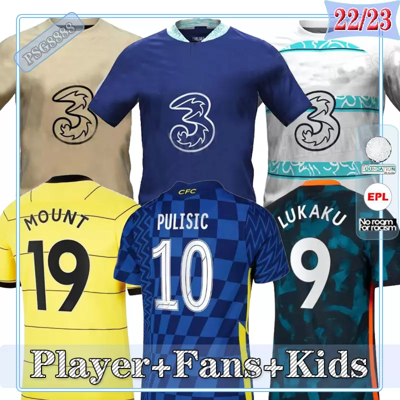 

22 23 CFC Fsan Player Soccer Jerseys Special Champions Maillot Foot LUKAKU PULISIC MOUNT HAVERTZ ZIYECH CHILWELL HUDSON ODOI KANTE 2022 2023 football shirts man kids