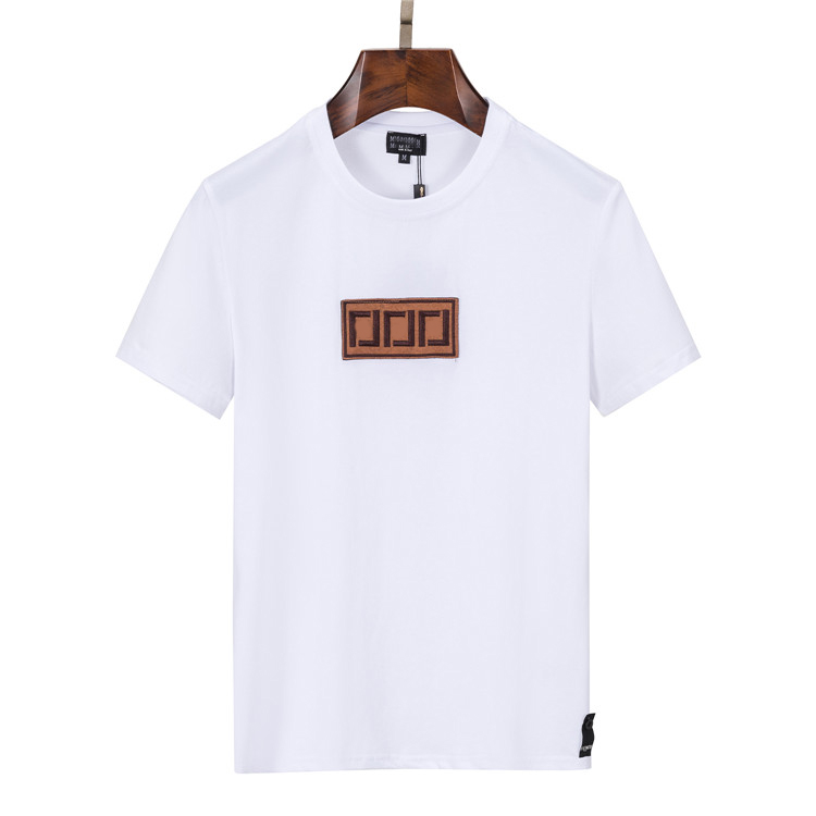 nouveau t-shirt brodé t-shirt personnalité de la mode hommes et femmes design t-shirt femme de haute qualité noir blanc 100% coton