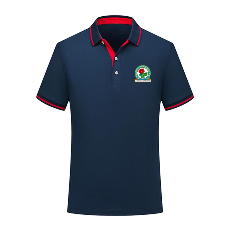 

2020 Blackburn Rovers FC Polo Shirt men Football Short Sleeve polos Fashion Sports training Polos Football Soccer T-Shirt Jersey M247S