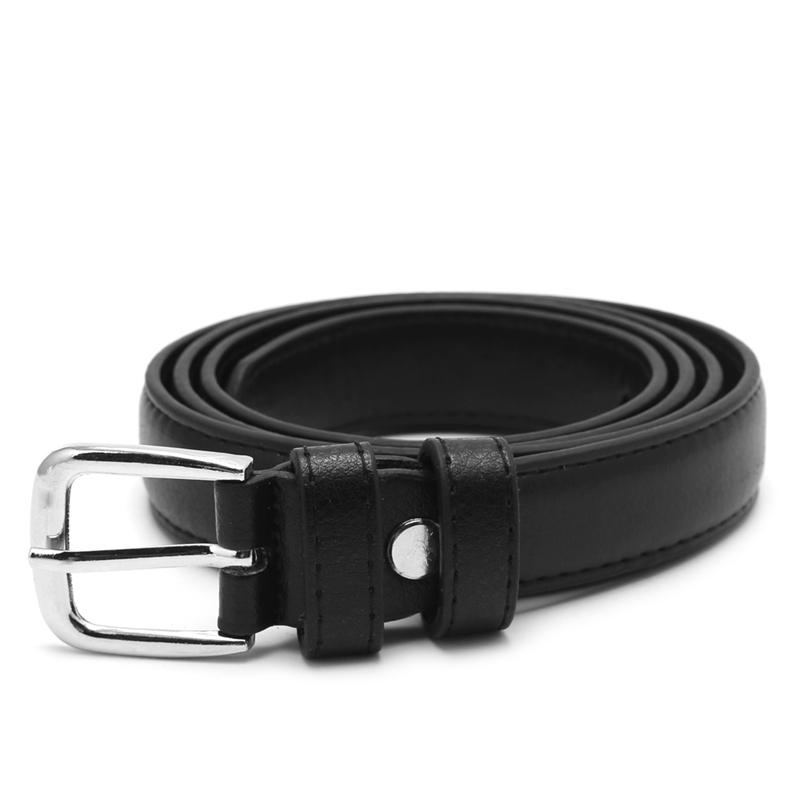

Belts 2022 Women Antique Black Belt Metal Buckle Jeans Strap Faux Leather Alloy Buckles Design Casual All-match For Female