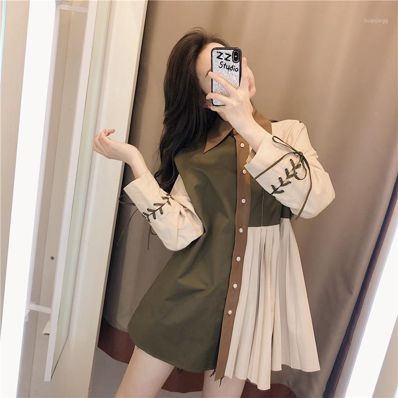 

Women 2022 Spring Fashion Color-matching Long-sleeved Shirt Female Design Sense Blouse Ladies Retro Jacket X106 Women's Blouses & Shirts, Tupianse