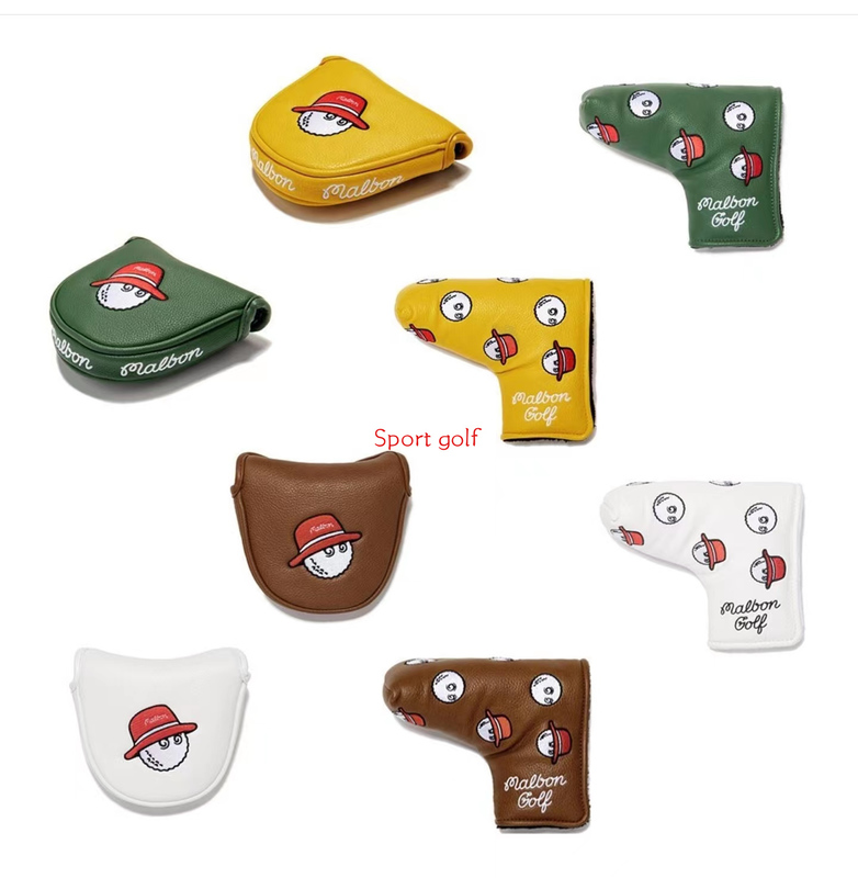 

Malbon Golf Club Driver Fairway Woods Hybrid Putter and Mallet Headcover For Head Cover Protect 220609