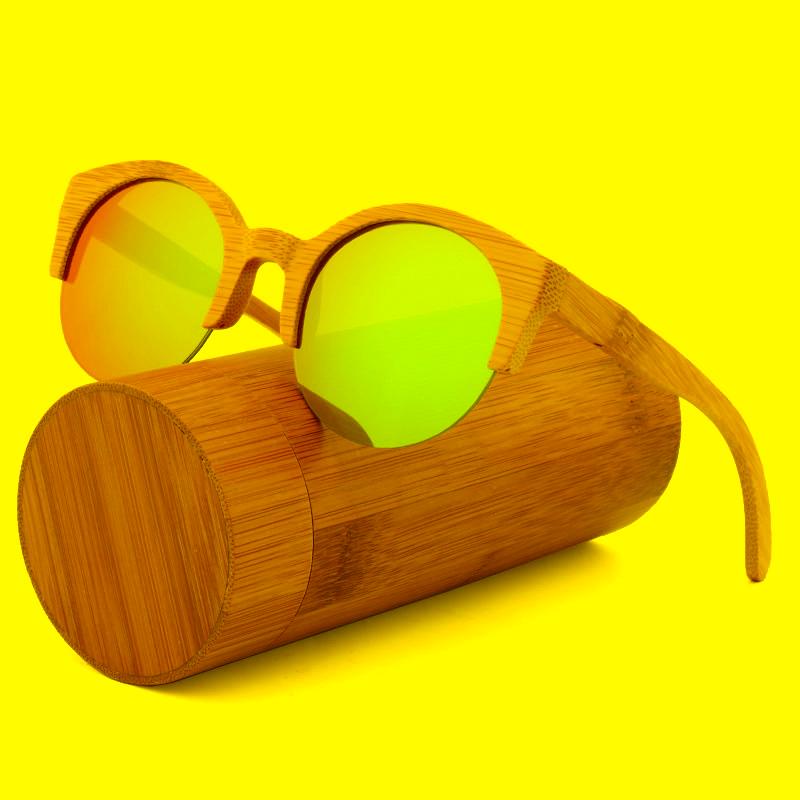 

Sunglasses Handmade Round Fashion For Women And Men Bamboo Wood Glasses Travel Beach Occhiali Da Sole DonnaSunglasses