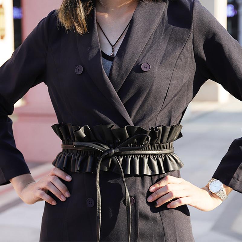 

Belts Wide Girdle For Women PU Leather Decoration Waistband Design Prom Dresses Correas Para Mujer 2022, Pink
