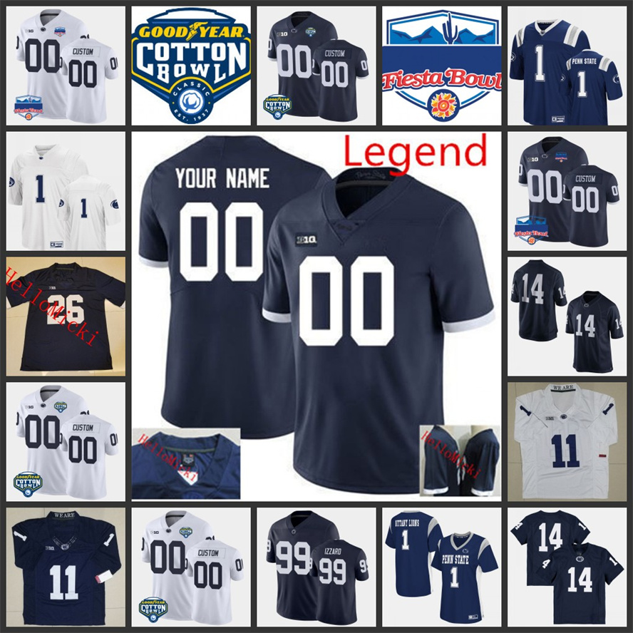 

2022 NCAA Custom Penn State Nittany Lions Stitched Football Jersey 33 JACK HAM Jerseys 25 Curt Warner 42 Lenny Moore Christian Hackenberg 99 Yetur Gross-Matos Jerseys, Women white