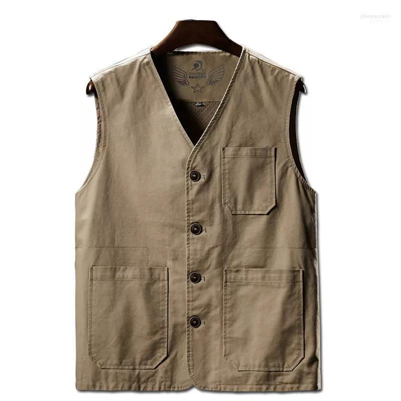 

Men's Vests Summer Men Casual Man Cotton Breathable Mesh Sleeveless Jackets Outwdoor Fishing Waistcoats Clothing 8XL Many Pockets Phin22, 01