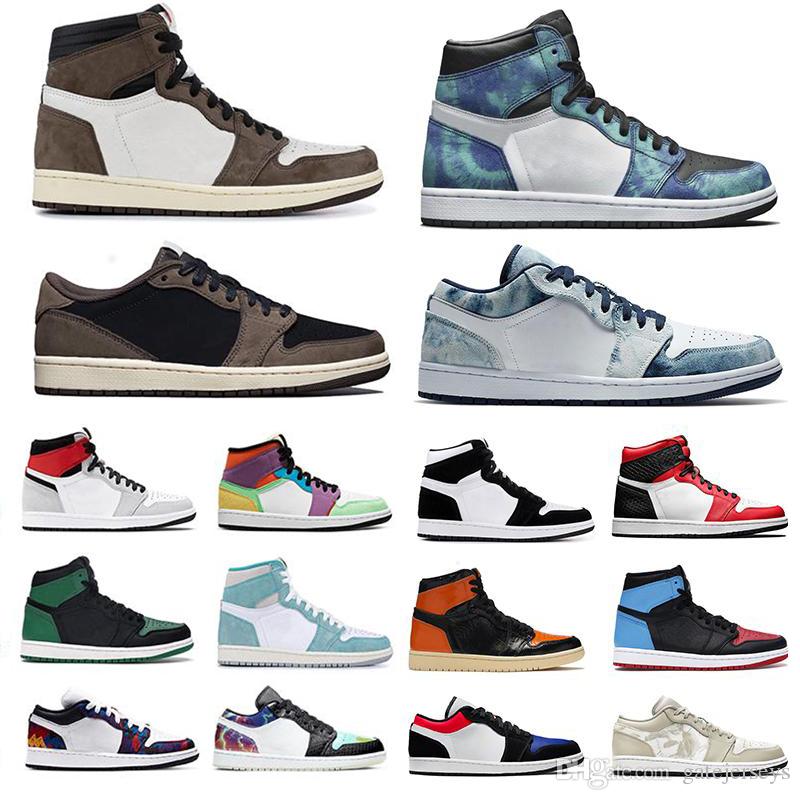 

Scott J1 Jumpman 1s Men Women Basketball Shoes Obsidian Unc Black Toe Turbo Green Mens Outdoor Trainers Sports Sneakers, Varsity red