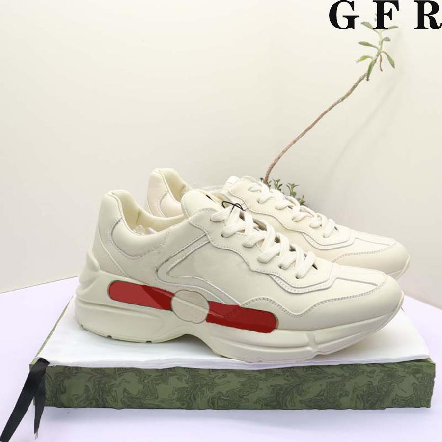 

2023 Casual shoes Rhyton top Sneaker designer Plaid pattern Platform Classic Suede Leather Sports Skateboarding Shoes Men Women Sneakers By shoe008 01, #26