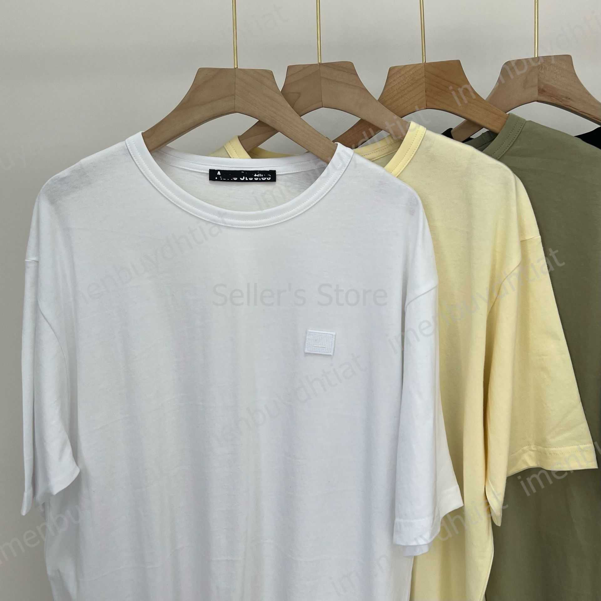 2022 Nordic Luxury Brand AC Studios Summer Summer Short T-shirt Spring Simple lâche décontracté pour hommes et femmes 5-SEEVE414