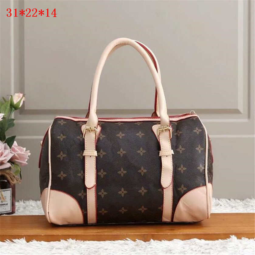 

Evening Bags Genuine cowhide women tote shopping handbag purse luxury designer leather clutch travel flower check shoulder bags ideal