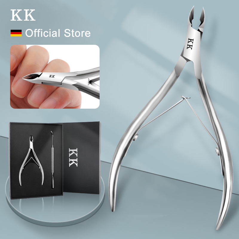 

KK Cuticle Nipper Nail Clippers Scissors Manicure Dead Skin Remover Stainless Steel Pedicure Cutter Pusher Tool Trimme Hand Care 220510