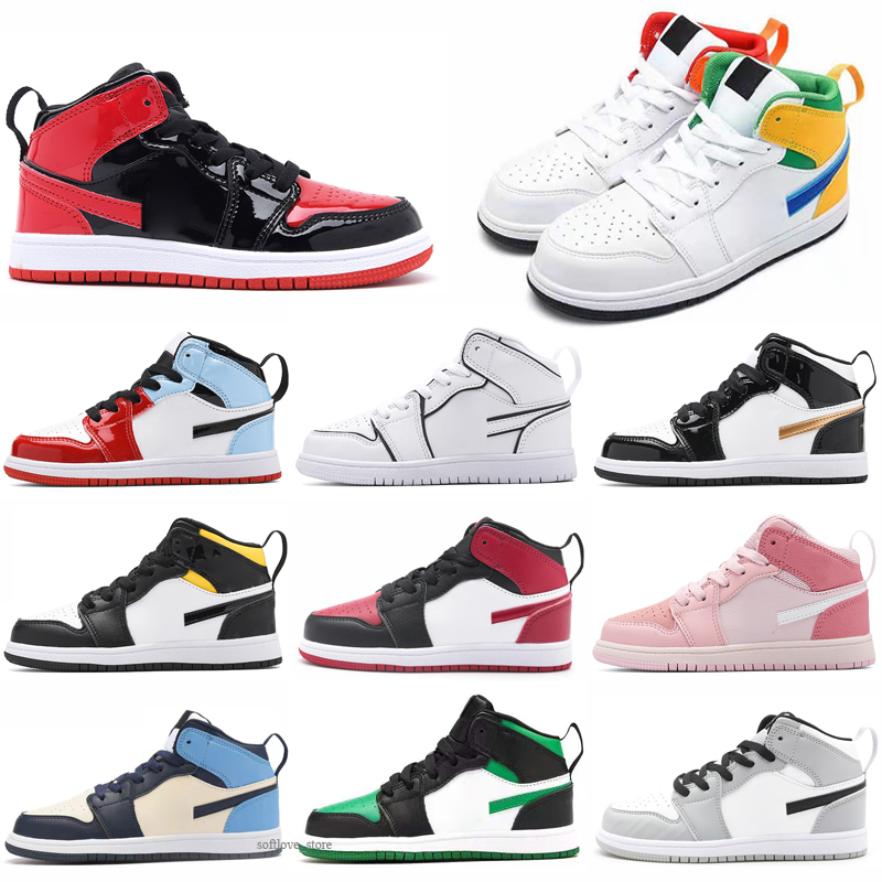 

2022 kids OG Basketball Shoes 1s University Blue Dark Mocha Seafoam pollen Fragment Jumpman 1 Shadow Mid Light Smoke Grey Twist Sneakers designer trainers, Customize