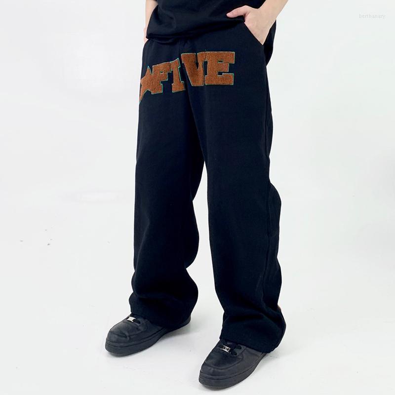 

Men' Jeans Original Towel Letter And Stars Embroidery Baggy Pants For Men Women Patchwork Loose Oversized Denim TrousersMen' Bert22, Black