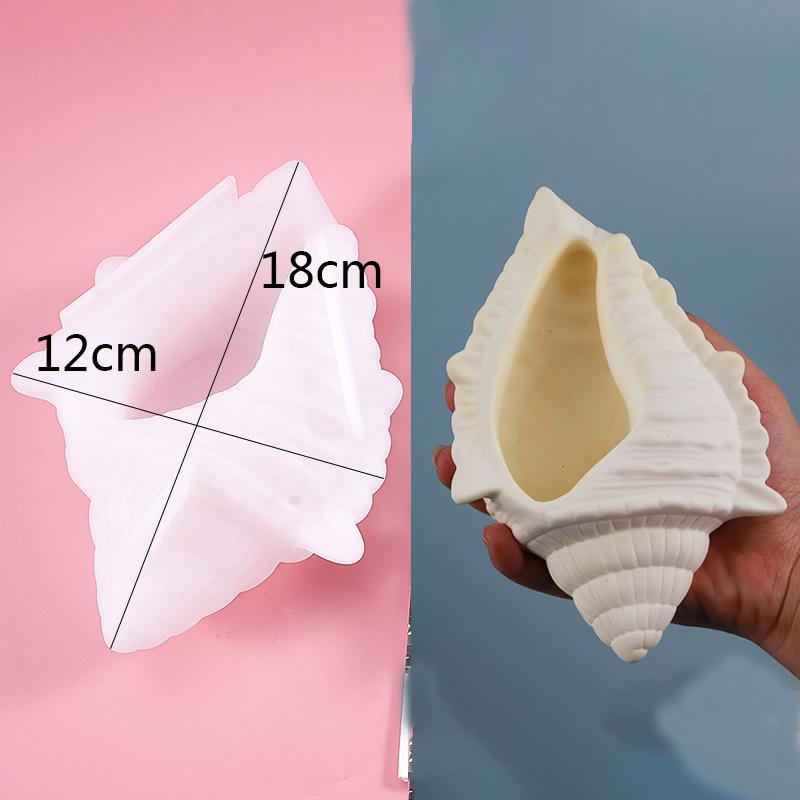 

Craft Tools Conch Shaped Silicone Mould Shell Concrete Plant Pot For DIY Handmade Uv Epoxy Plaster Resin Molds Garding Crafts Flower PotCraf