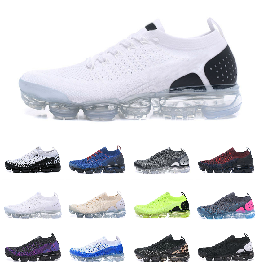 

Vapores Max Fly 2.0 Knit Casual Shoes Classic Mens Women airs Cushion Triple Black White Sail Oreo Midnight Purple Chaussures Sports Trainers Designer Sneakers, Bubble package bag