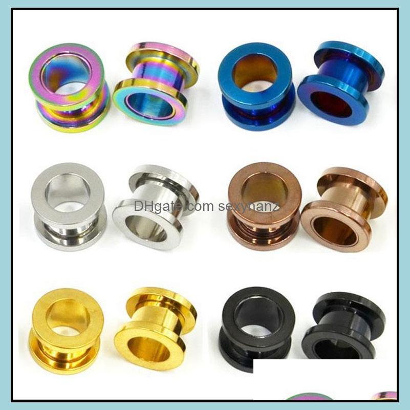 

Dangle Chandelier Earrings Jewelry Sier Ear Stud Extender Stretcher Satainless Steel Fake Cheater Plug Taper Tunnels Ears Studs Extenders