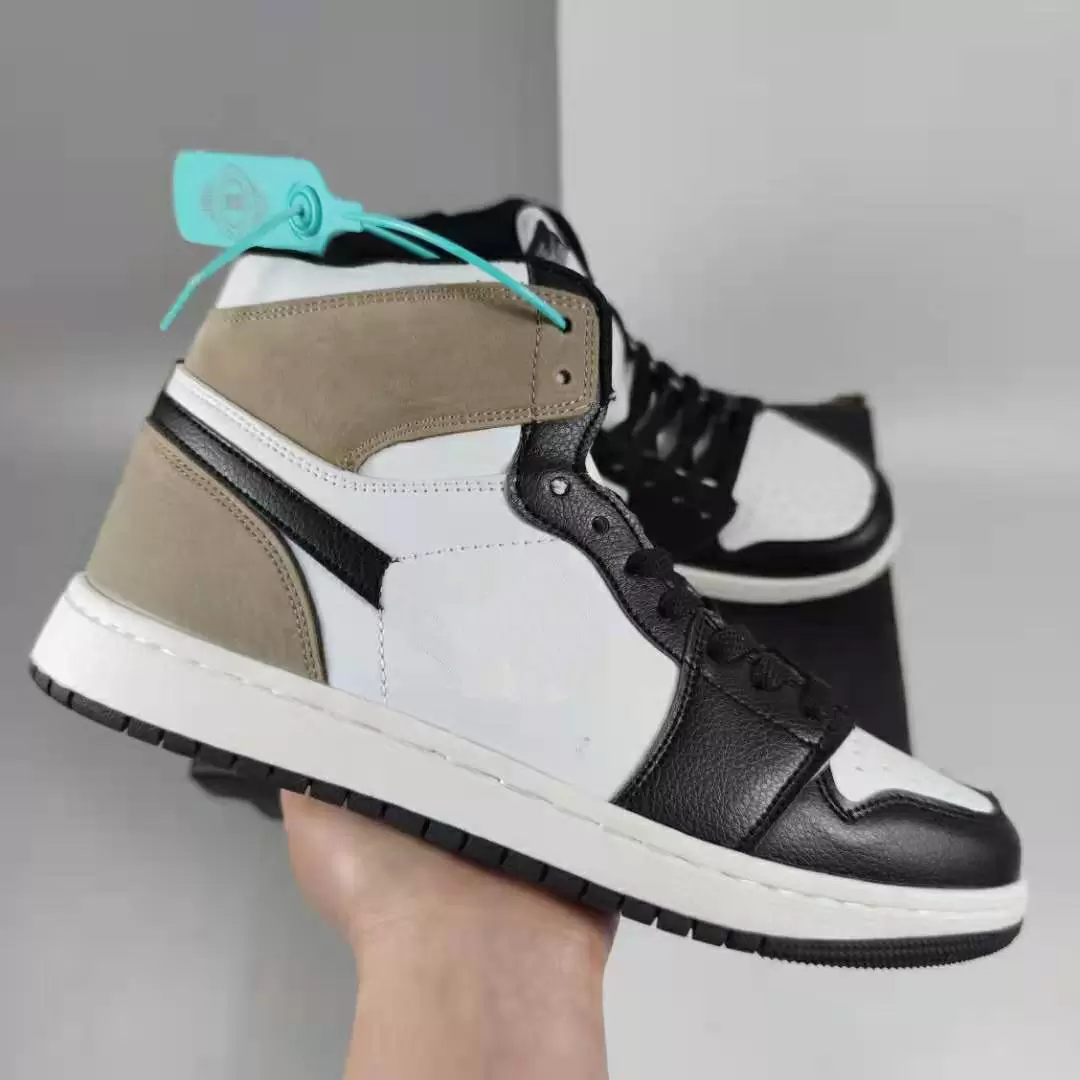 

Comfortable Non-SLip High Top 1s OG Lace-Up Skateboard Shoes For Designer Men Women Casual Outdoor Wear-Resisting Basketball Sneakers 36-44, 10