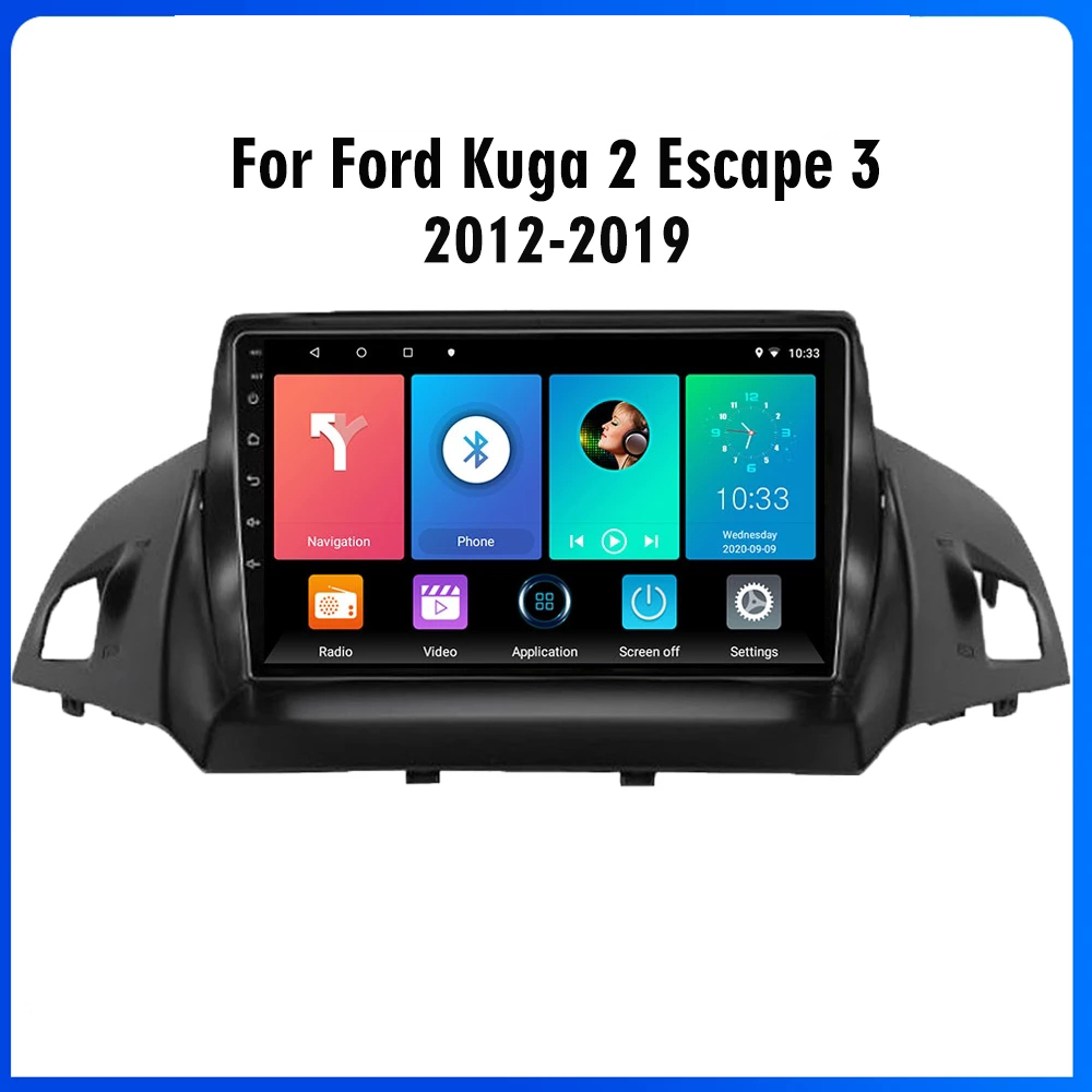 

9 inch android 10 car dvd Video multimedia gps navigation system for ford KUGA 2013-2017