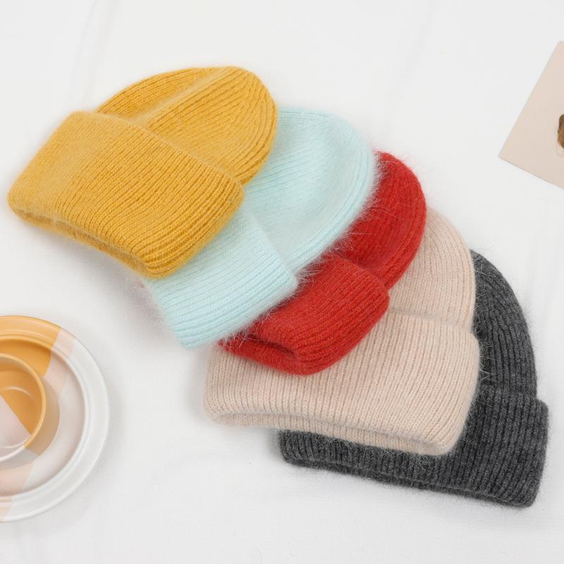 

Berets Fashion Unisex Solid Color Real Fur Beanies Winter Hat For Woman Knit Bonnet Acrylic Autumn Warm SkulliesBerets BeretsBerets, Khaki