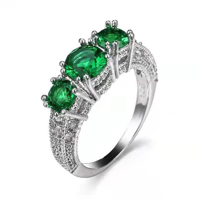 

Wedding Rings Jewelry Women 925 Silver Engagement Gifts Fashion Ruby RingWedding