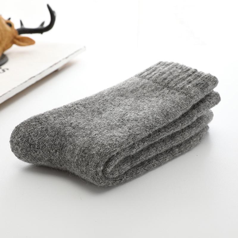 

Men's Socks Winter Merino Wool Warm Against Cold Snow Male Men Women Super Thicker Solid SocksMen's Men'sMen's, C01 brown