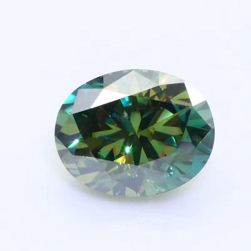 

Other Real 0.5-3ct Oval Cut Green Color VVS1 Moissanite Loose Gemstones Pass Diamond With Gra For Diy Jewelry Making RingsOther OtherOther