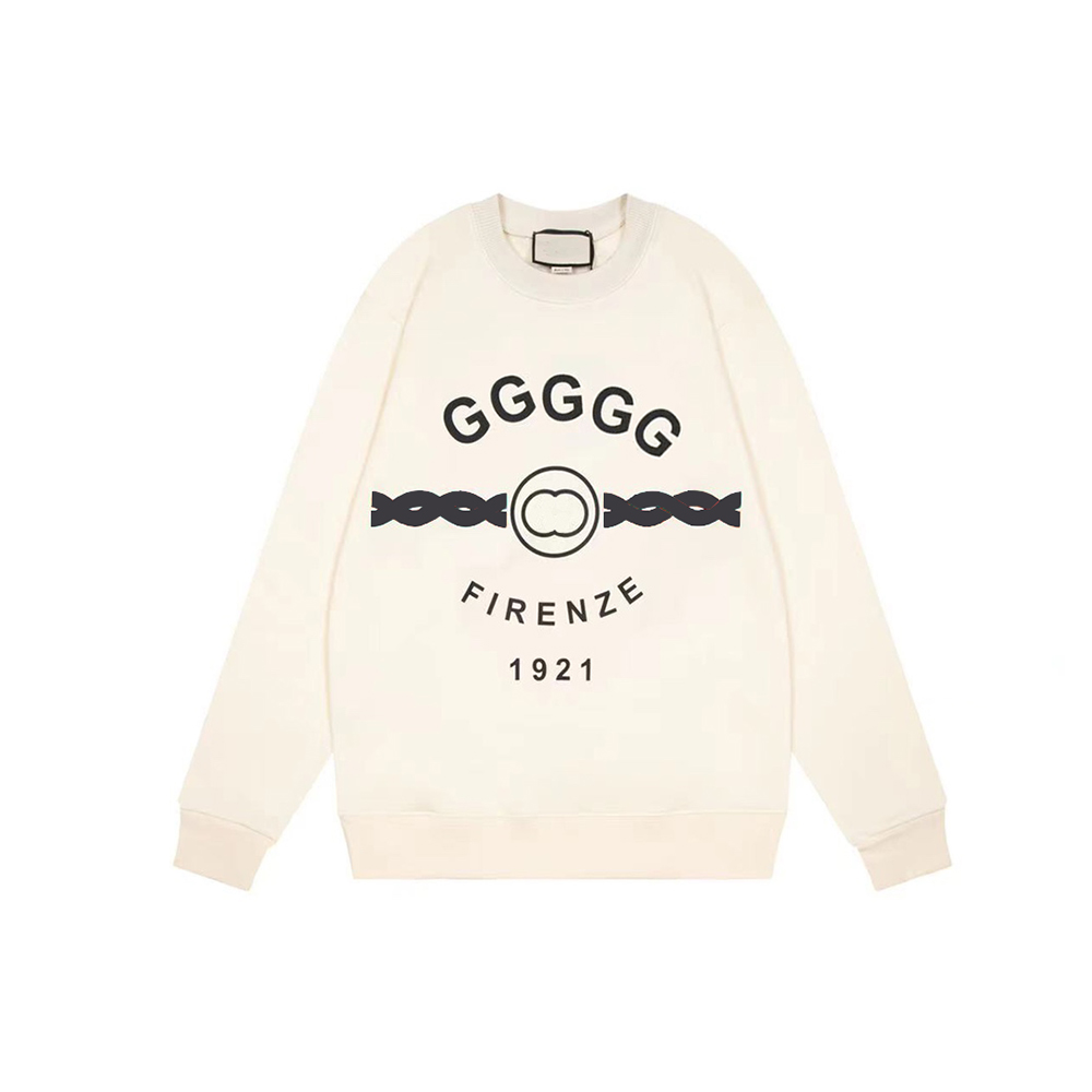 

2022 Designer Womens Hoodies Loose Fit Luxury Sweatshirts G Letter Printed O-Neck Beige Blue Color Womens Cotton Sweaters XS/S//L/XL US Size