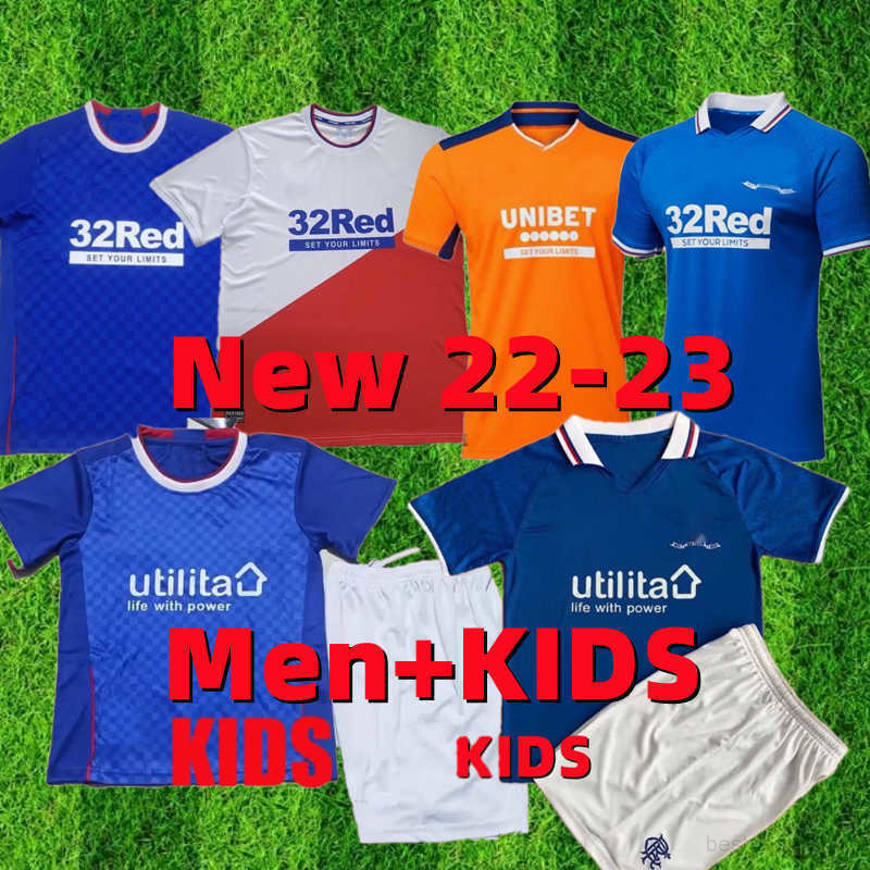 2022 2023 Rangers home away third Soccer Jerseys Glasgow Arfield DEFOE Aribo TAVERNIER 22 23 Football Shirts Men kids kit Special AMAD-image-785878535
