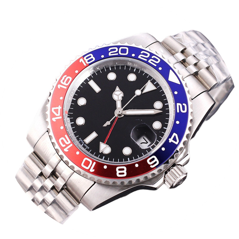 Men's Classic Mechanical Watch 40mm Ceramic Bezel 904l Stainless Steel Strap 3186 Movement High Quality Business Waterproof mens Watch desig-image-776178434