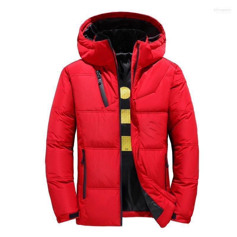 

Men's Down & Parkas 2022 Winter Jacket Men White Duck Section Casual Thickening Warm Youth Hooded Coat 18971 Phin22, G1897 red