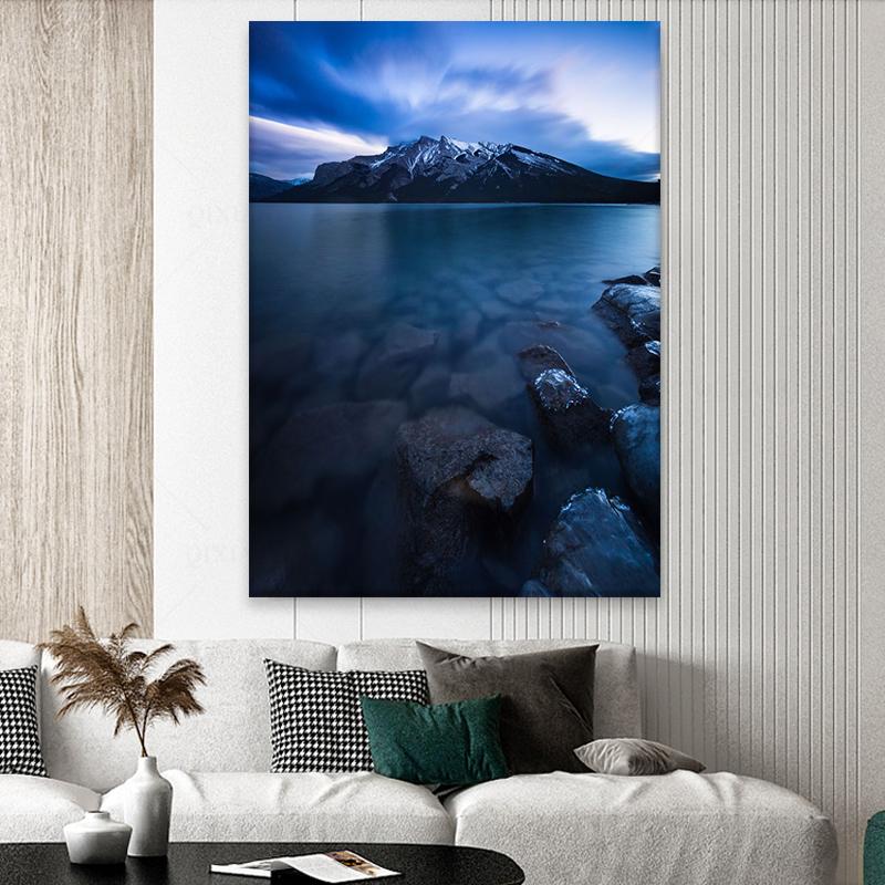 

Paintings Lakeside Landscape Picture Art Oil Painting Canvas Poster Wall Pictures For Living Room Home Decor