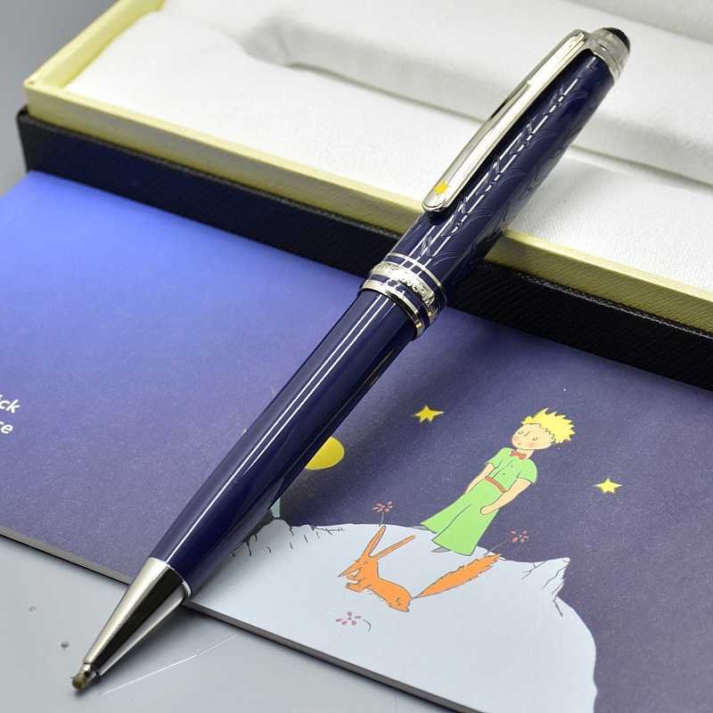 

petit prince blue and Promotion Silver Ballpoint pen / Roller ball pens Exquisite office stationery 0.7mm ink pens For Christmas Gift No Box, Please choose