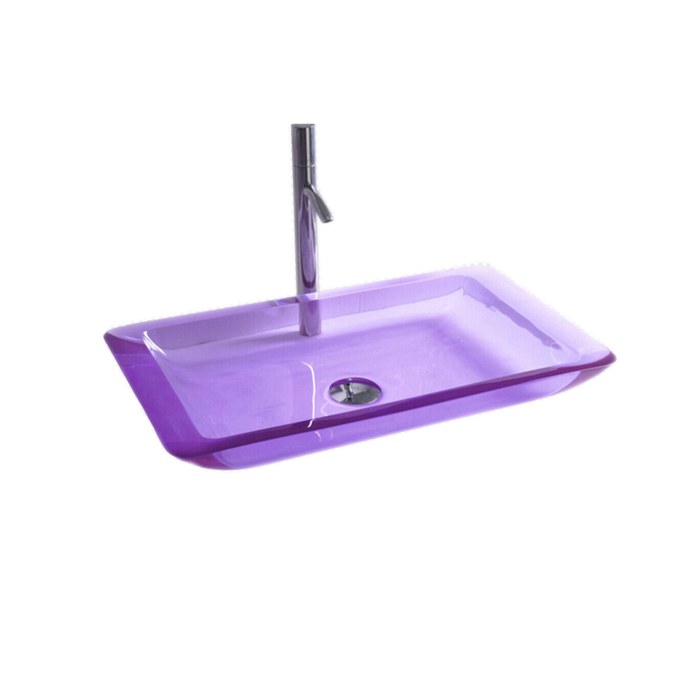 Bathroom Resin Acrylic Countertop Sink Vessel Solid Surface Stone Coakroom Colored Washbasin 3860-image-383372147