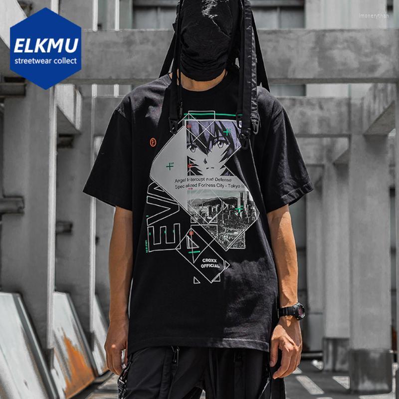 

Men's T-Shirts Techwear T Shirt Men Hip Hop Harajuku Streetwear Oversized 2022 Summer Short Sleeve Cotton Loose Top TeeMen's Imon22, Black