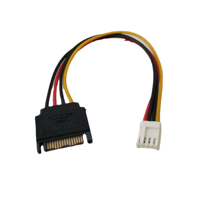SATA Cable 15Pin to 4Pin FDD Floppy Male to Female Power Cable for PC DIY-image-764369018