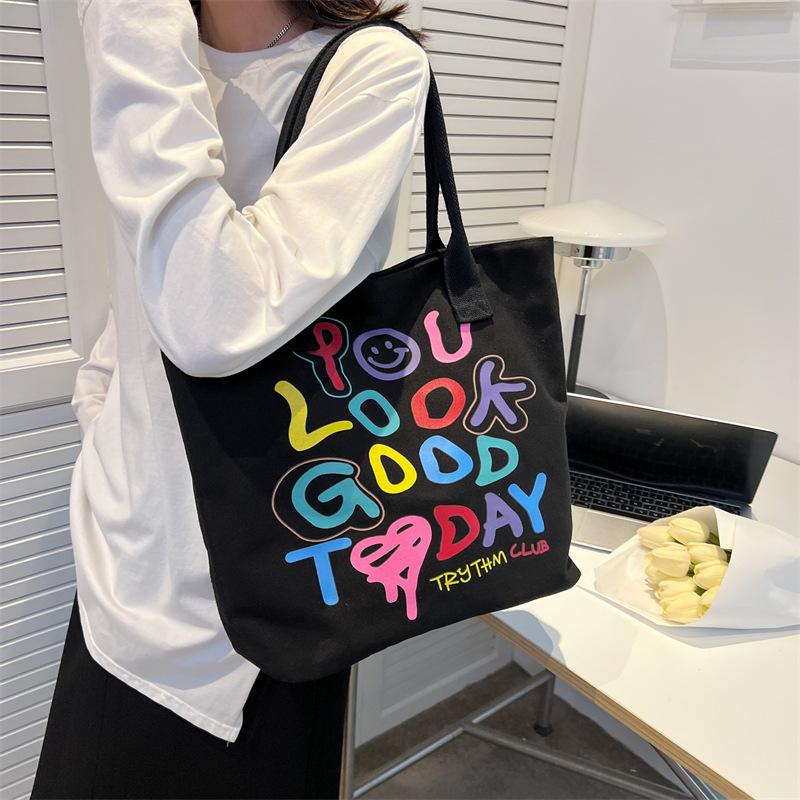 

Evening Bags Canvas Bag Summer Fashion Versatile Large Capacity Single Shoulder Tote Purses And Handbags Luxury DesignerEvening, Green