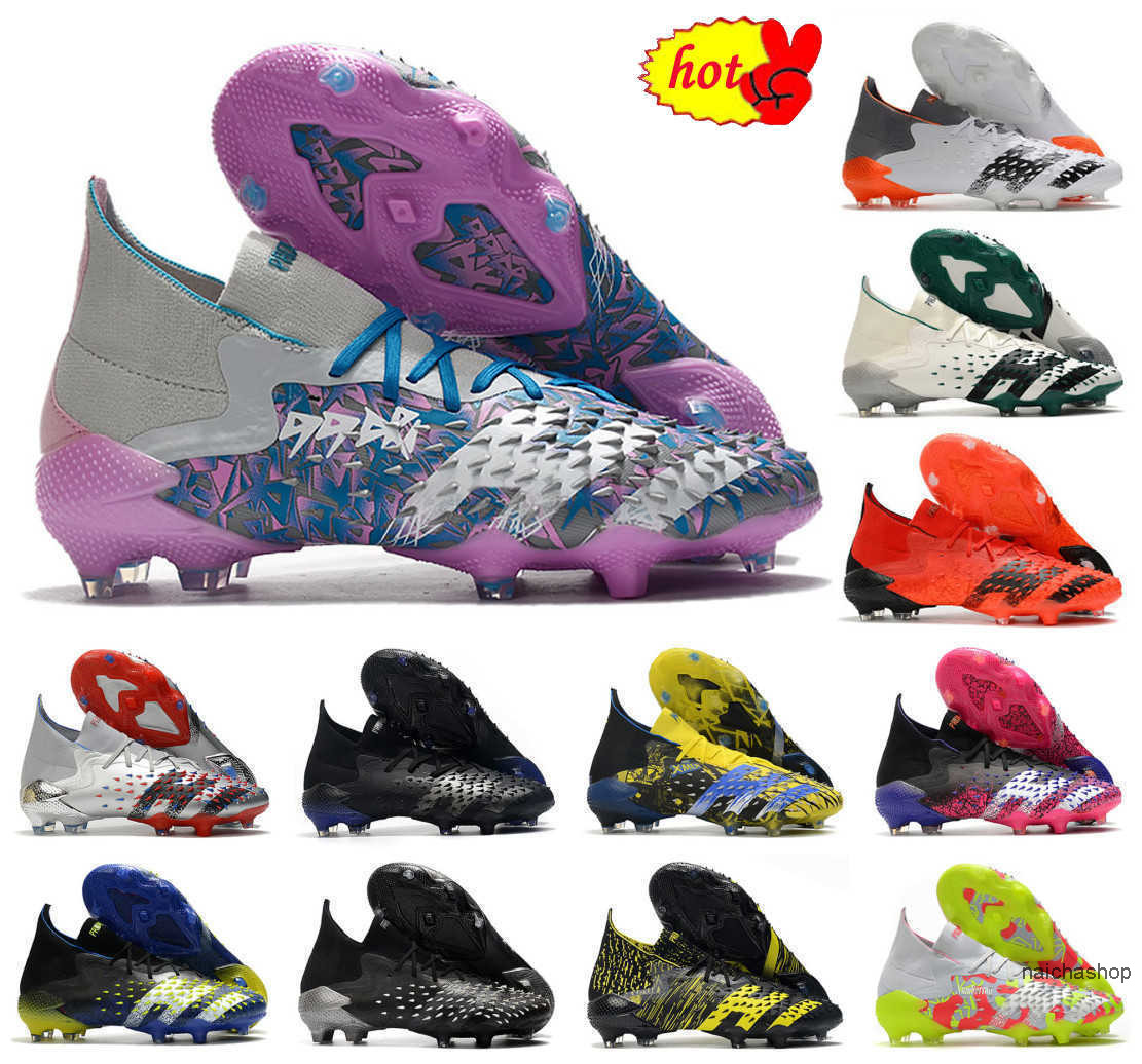 

2022 PREDATOR FREAK.1 FG PP Mens Boys Soccer Football Shoes High Ankle FREAK .1 Numbers Up EQT Meteorite Escapelight Superspectral Pack, 10 freak.1 fg