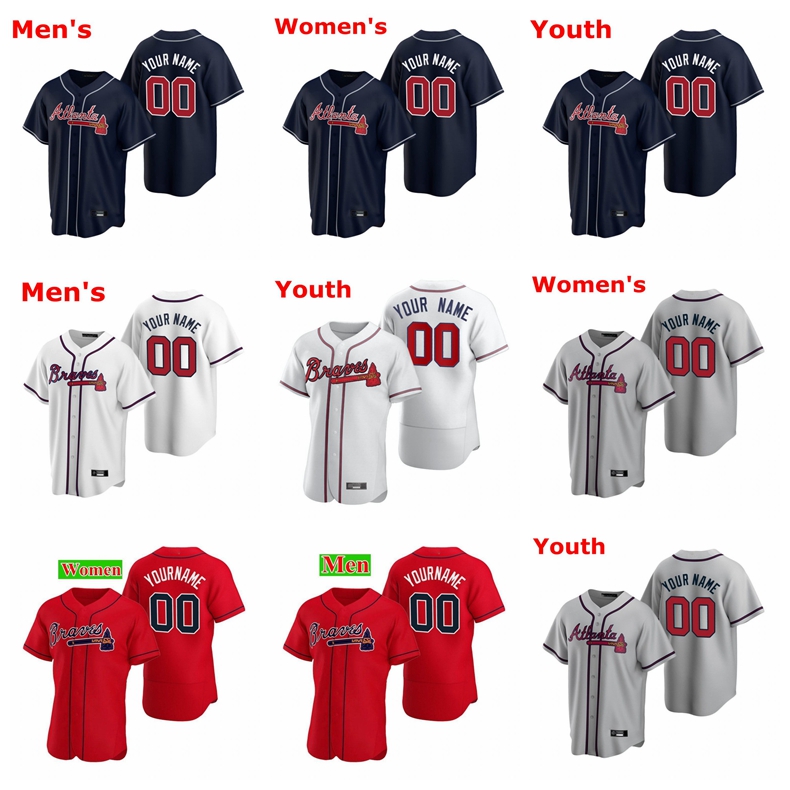 

Custom Atlanta''Braves''men Baseball Jersey 13 Acuna Jr. 28 Matt Olson 1 Ozzie Albies 7 Dansby Swanson men women youth 082, Nik