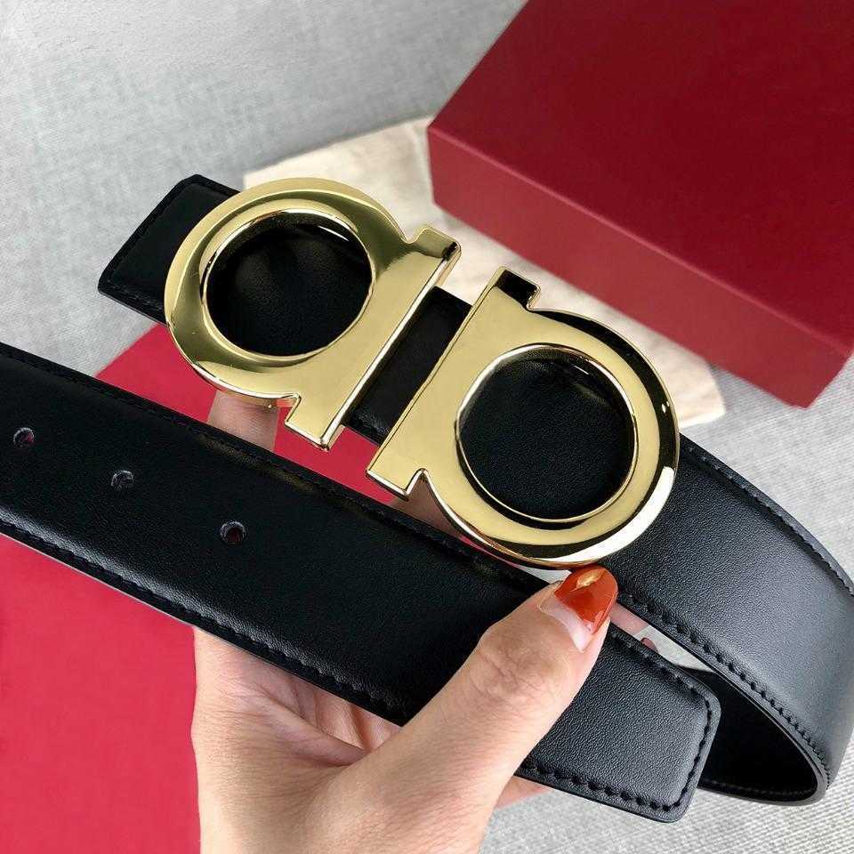 

Men Designers Belts Womens Mens Fashion casual business metal buckle leather belt width 3.4cm with box dthd, White