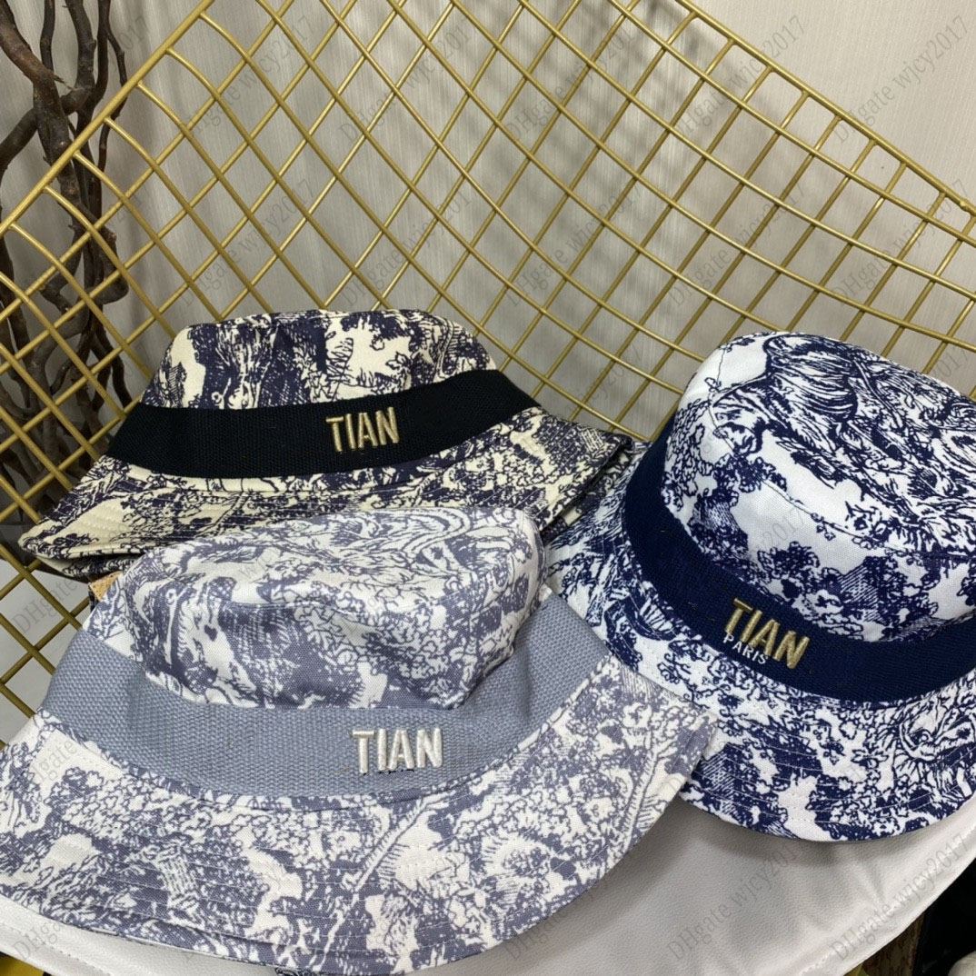 

Embroided Bucket Hat Cap Fisherman Hats Mens Womens Buckets Caps Fshion Heavy Embroidery Letter with Top Quality, Grey