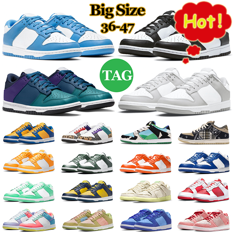 

36-47 2022 mens designer casual shoes men women sneakers Panda White Black Paisley University Blue Grey Fog Coast trainers tennis Jogging, Ts