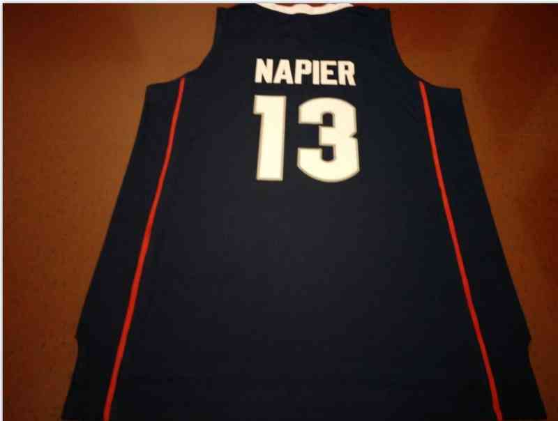 

Cheap Custom Men Rare Youth Women Vintage #13 Uconn Shabazz Napier Basketball Jersey Size -5xl or Custom Any Name or Number Jersey, White youth s-xl