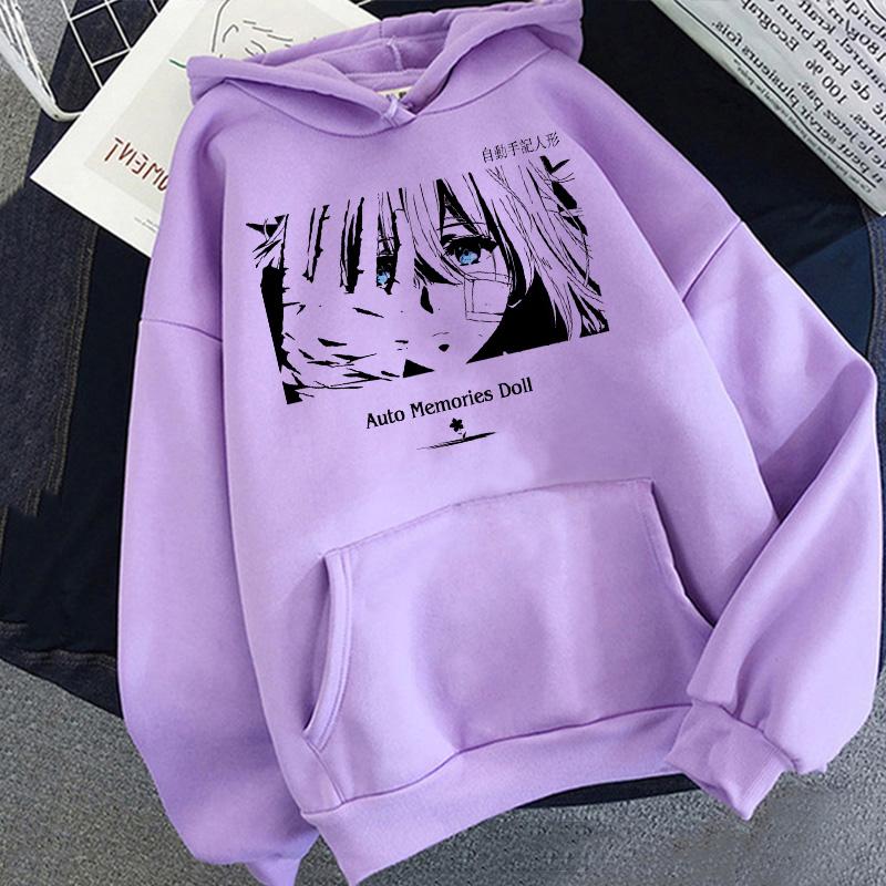 

Women's Hoodies & Sweatshirts Kawaii Violet Evergarden Anime Hoodie Women Harajuku Aesthetic Clothes Sweatshirt Funny Cartoon Pullover Y2k T, 30394